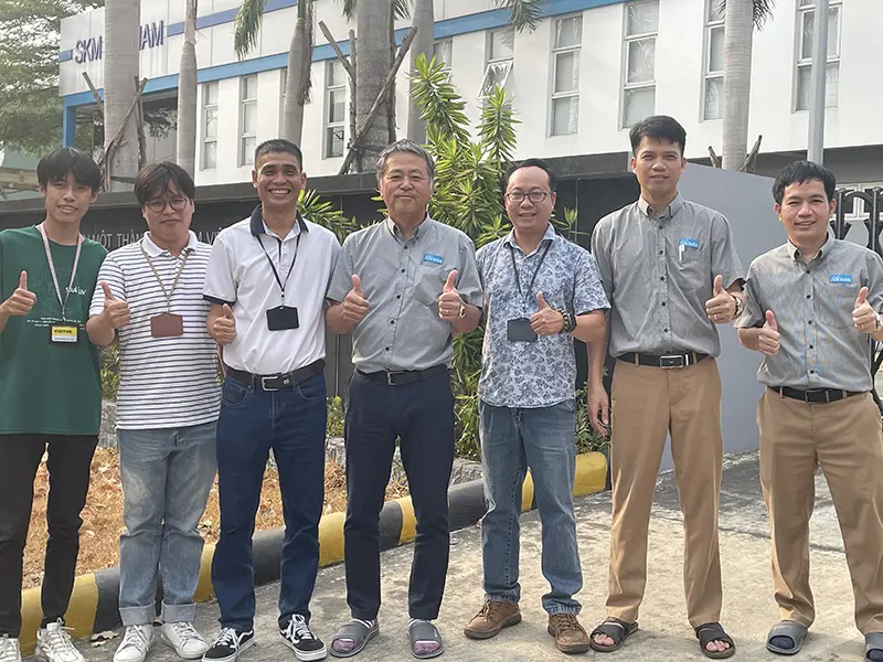 Đội dự án Chips ERP đến trực tiếp nhà máy SKM VN để phân tích yêu cầu thực tế của Khách hàng