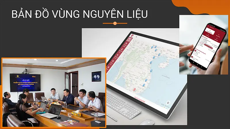 Phần mềm Farming cho vùng nguyên liệu