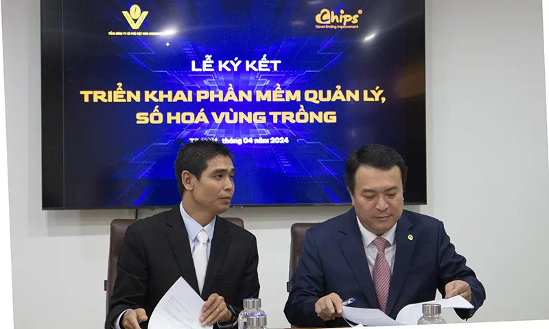 Tổng công ty Cà phê Việt Nam đã tổ chức ký kết TRIỂN KHAI PHẦN MỀM QUẢN LÝ, SỐ HÓA VÙNG TRỒNG với Công ty Cổ phần Chips
